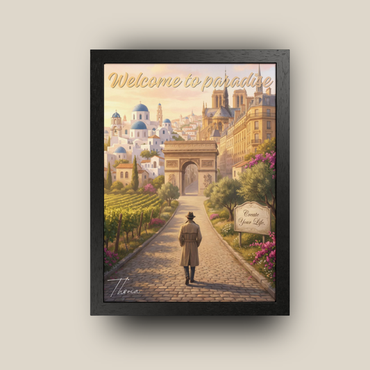 Framed Poster, Multi-Color