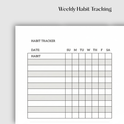 Habit Tracking Notebook