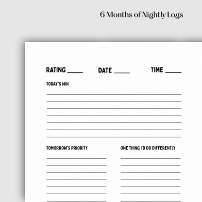Nightly Reflection Notebook