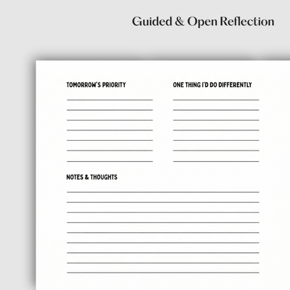 Nightly Reflection Notebook